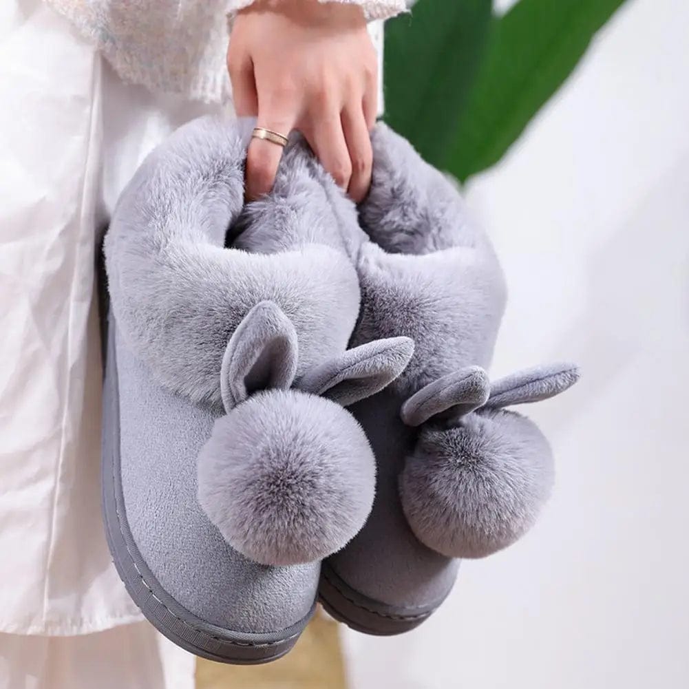 HiverChaud™  Pantoufles d'hiver en peluche semelles douces et épaisses