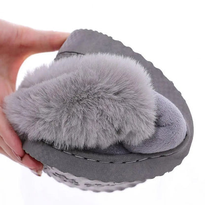 HiverChaud™  Pantoufles d'hiver en peluche semelles douces et épaisses