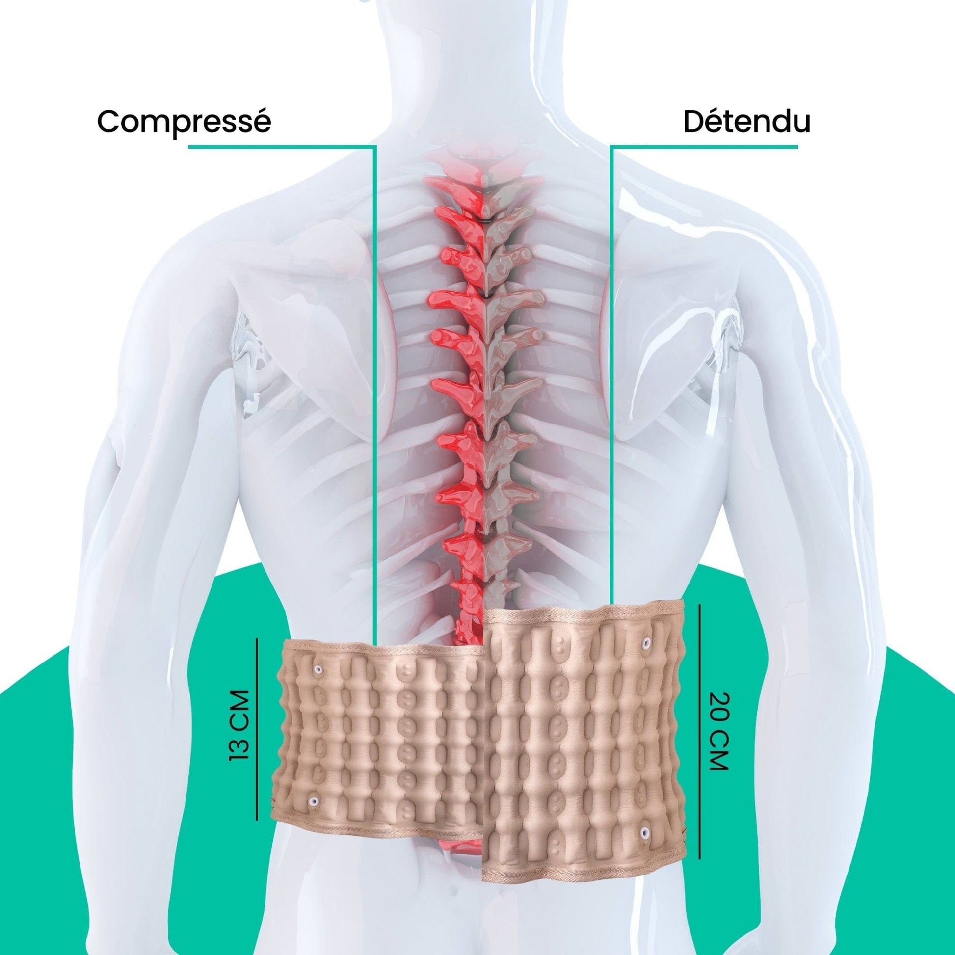 Confort™ Ceinture de décompression Lombaire - Dynamishop