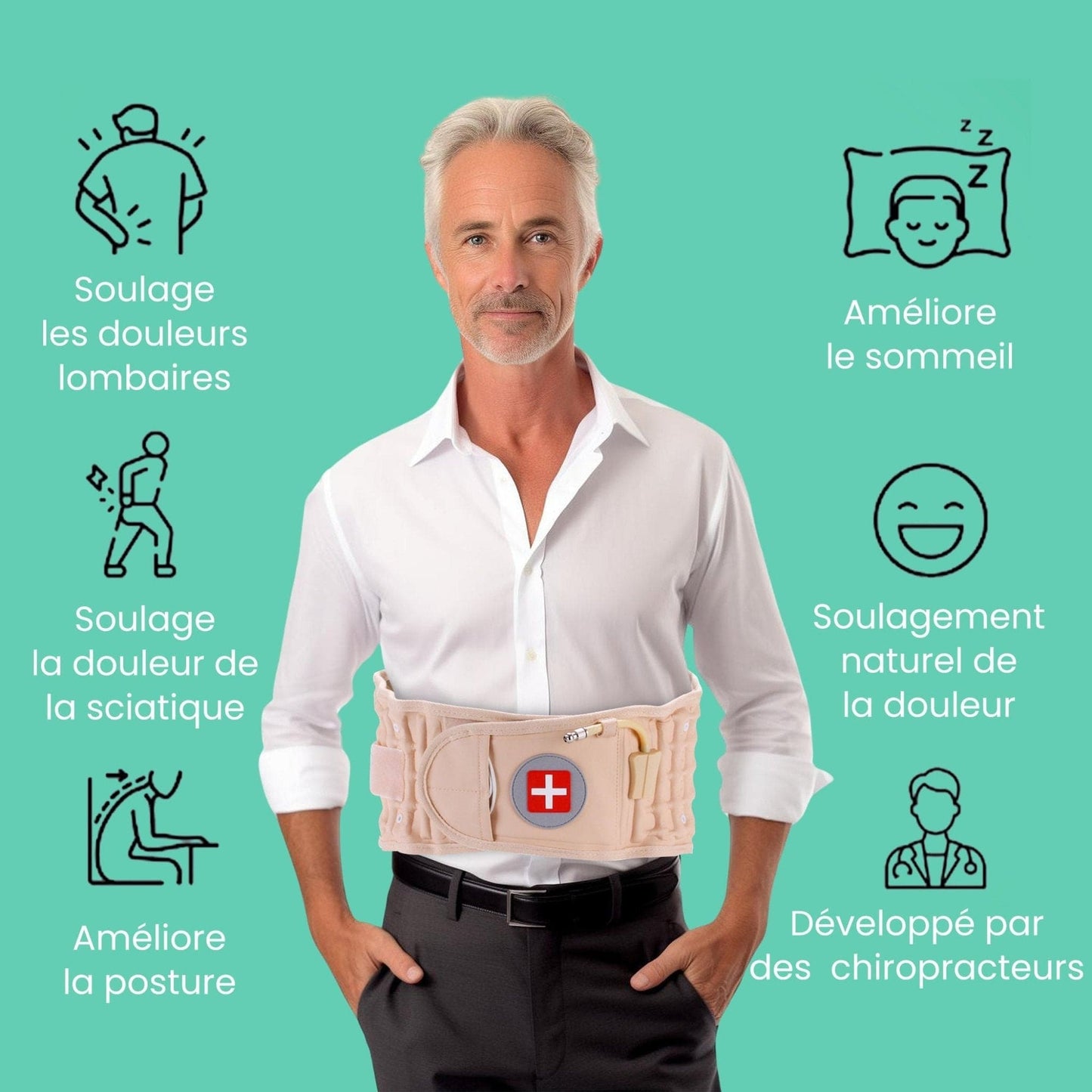 Confort™ Ceinture de décompression Lombaire - Dynamishop